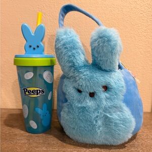NWT PEEPS Treat Basket and Tumbler Bundle